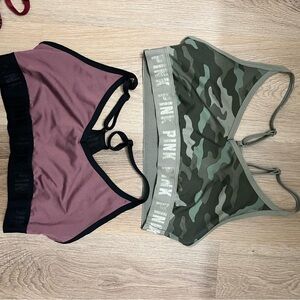 Pink and Camouflage Sports Bras
